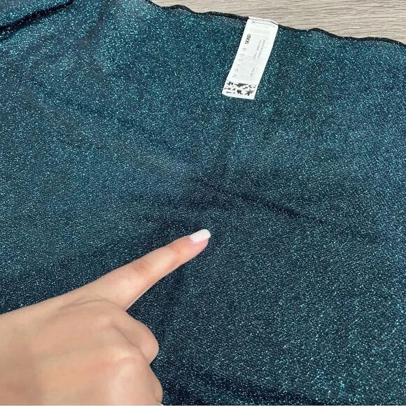 ASOS glitter  blue swim cover up glitter sparkle - Picture 3 of 7